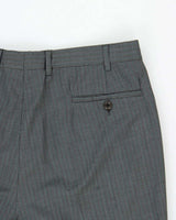 Vintage 00s Prada Pinstriped Wool Two-Piece Straight Leg Suit - XXL