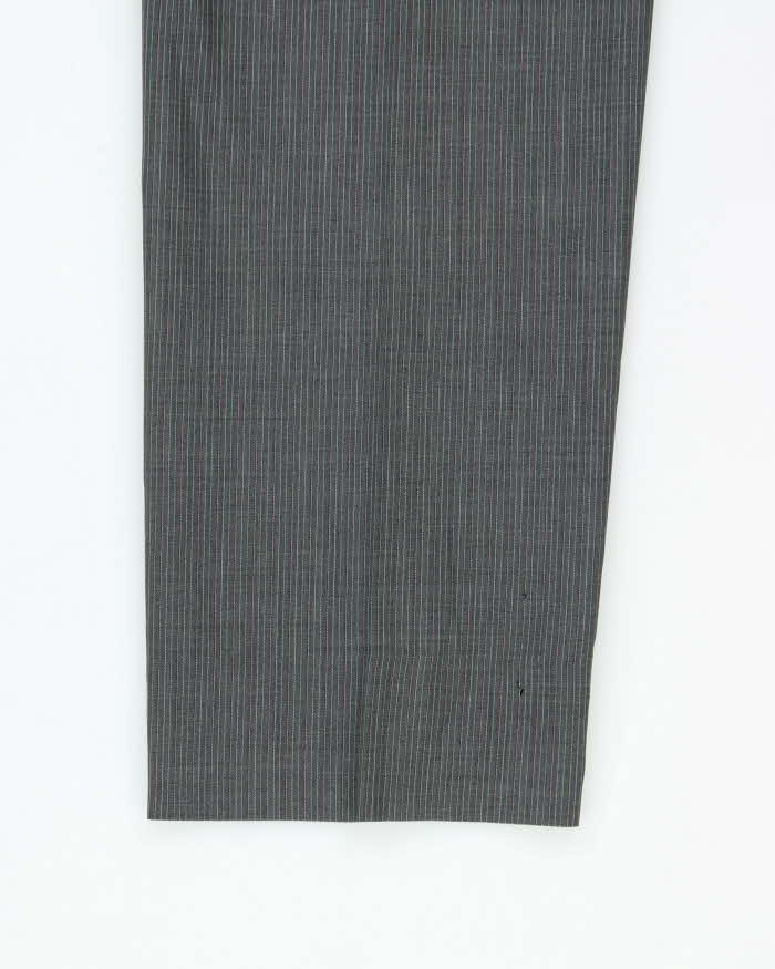 Vintage 00s Prada Pinstriped Wool Two-Piece Straight Leg Suit - XXL