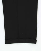 Vintage 1980s Donna Karan Wool Double Breasted Pleated Wide Leg Suit - XL