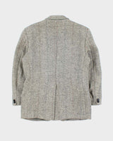 Vintage 1980s Harris Tweed Hand Woven Wool Blazer - M