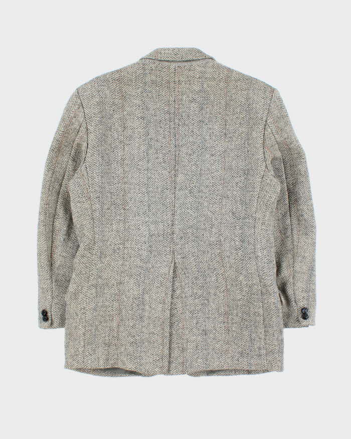Vintage 1980s Harris Tweed Hand Woven Wool Blazer - M