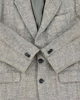 Vintage 1980s Harris Tweed Hand Woven Wool Blazer - M