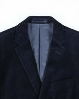 Vintage 00s Nautica Navy Velvet Single Breasted Blazer - M