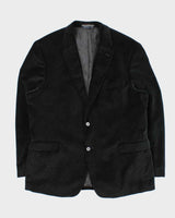 Vintage 00s Tommy Hilfiger Velvet Paisley Single Breasted Blazer - XXL