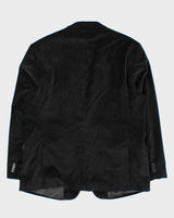 Vintage 00s Tommy Hilfiger Velvet Paisley Single Breasted Blazer - XXL