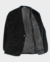 Vintage 00s Tommy Hilfiger Velvet Paisley Single Breasted Blazer - XXL