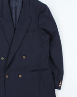 Vintage 1980s Yves Saint Laurent Wool Double Breasted Blazer - L