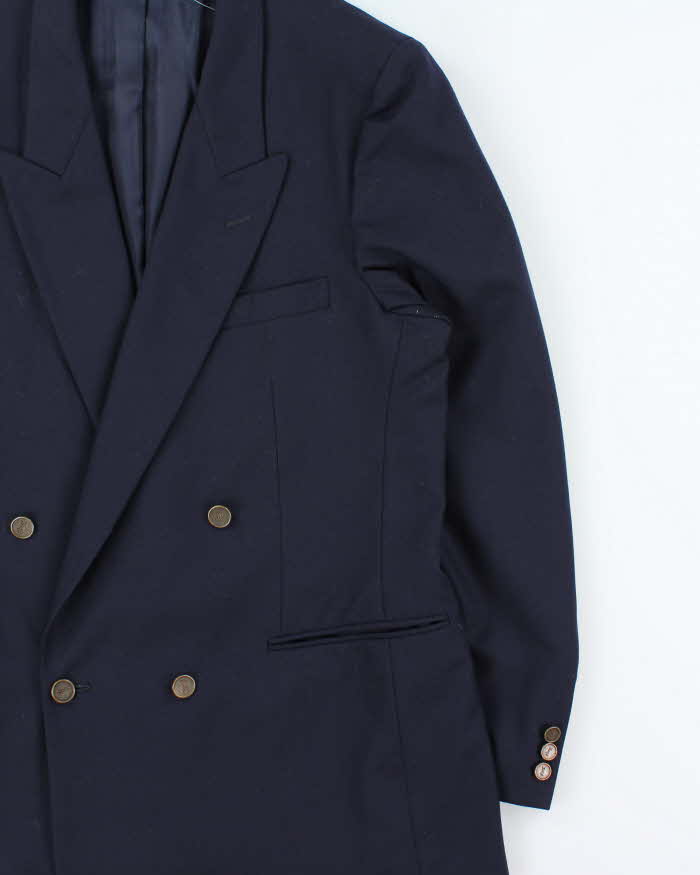 Vintage 1980s Yves Saint Laurent Wool Double Breasted Blazer - L