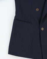 Vintage 1980s Yves Saint Laurent Wool Double Breasted Blazer - L