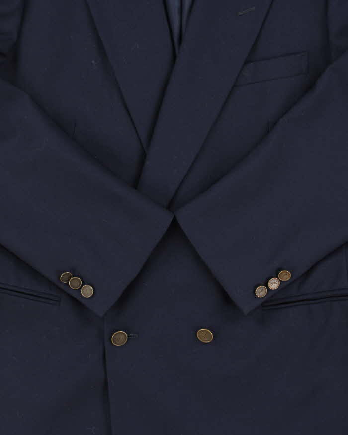 Vintage 1980s Yves Saint Laurent Wool Double Breasted Blazer - L
