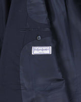 Vintage 1980s Yves Saint Laurent Wool Double Breasted Blazer - L