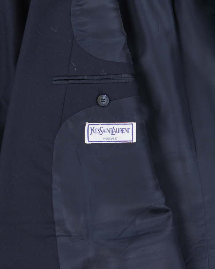 Vintage 1980s Yves Saint Laurent Wool Double Breasted Blazer - L