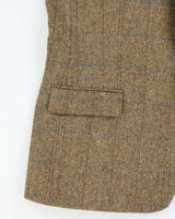 Vintage 00s Harris Tweed Hand Woven Wool Single Breasted Blazer - XXL