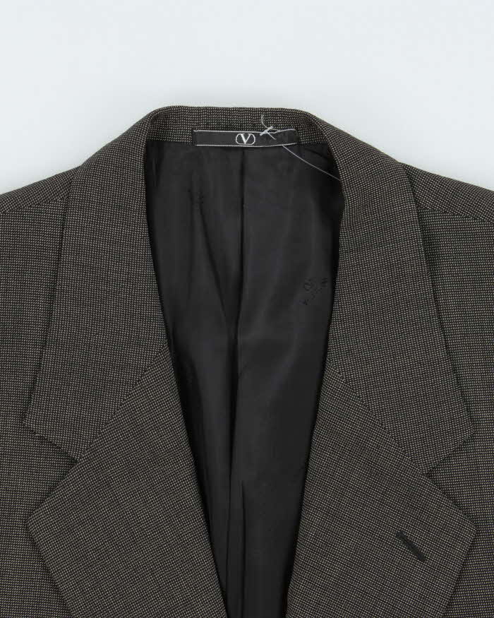 Vintage 1990s Valentino Garavani Wool Single Breasted Blazer - XL