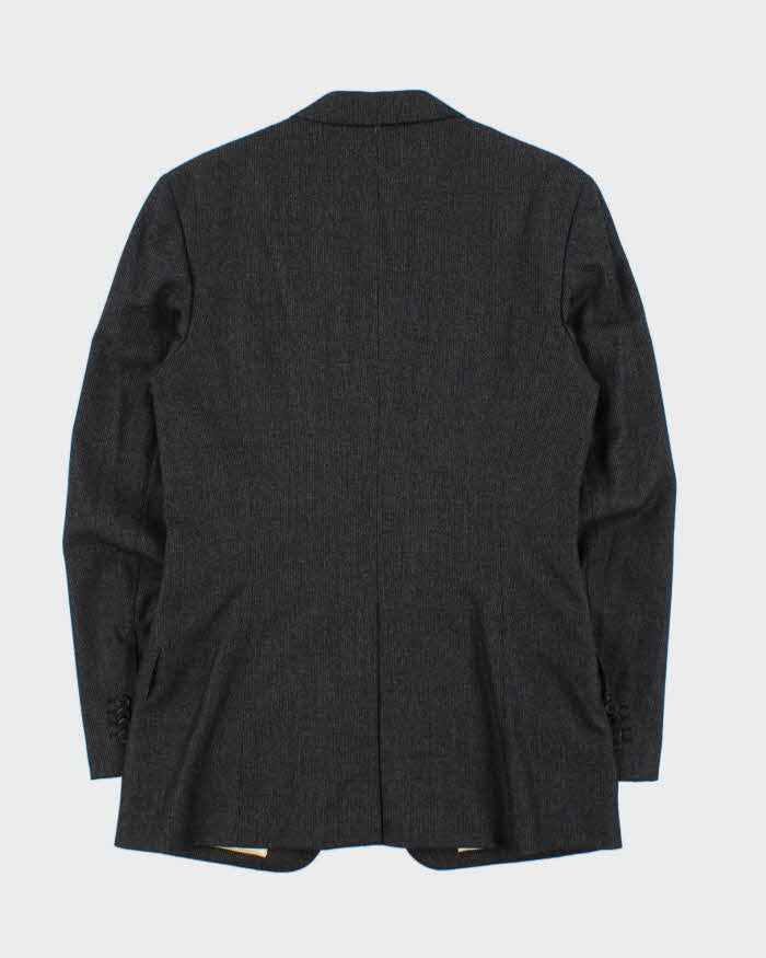 Vintage Y2K 00s Paul Smith Japanese Made Striped Wool Single Breasted Blazer - M
