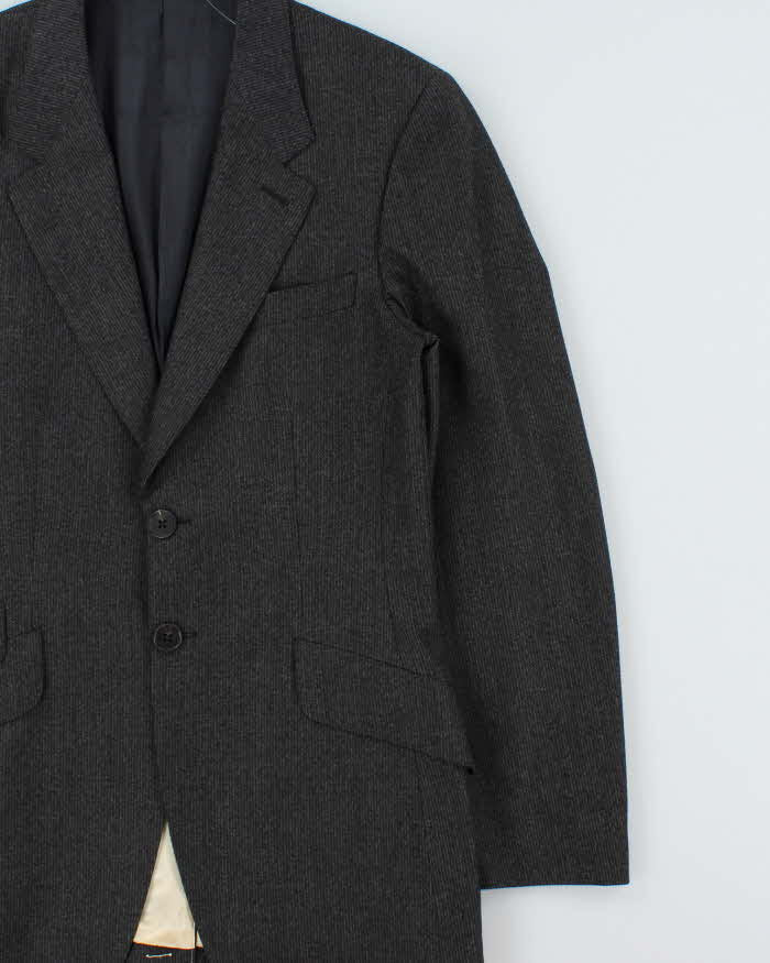 Vintage Y2K 00s Paul Smith Japanese Made Striped Wool Single Breasted Blazer - M