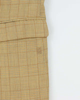 Vintage 1980s Christian Dior Wool Glen Check Single Breasted Blazer - XL