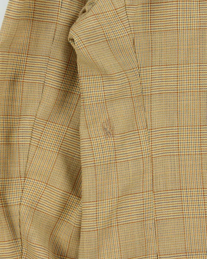 Vintage 1980s Christian Dior Wool Glen Check Single Breasted Blazer - XL