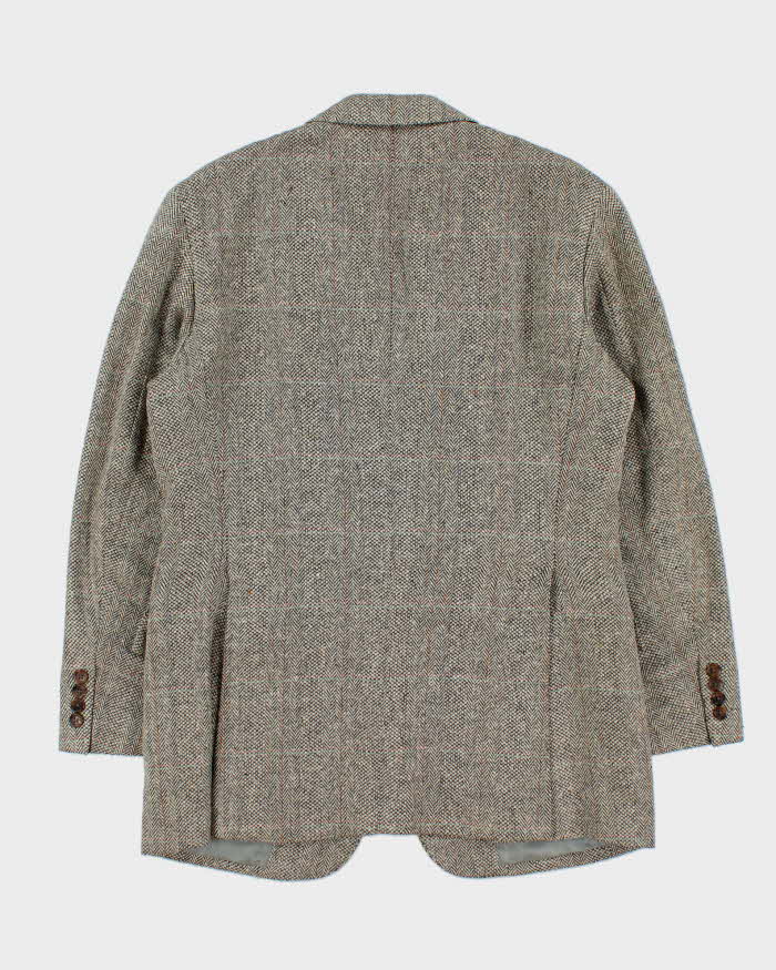 Vintage 00s Polo Ralph Lauren Houndstooth Tweed Wool Blend Single Breasted Blazer - M