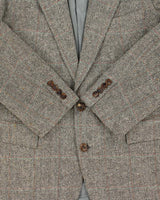 Vintage 00s Polo Ralph Lauren Houndstooth Tweed Wool Blend Single Breasted Blazer - M
