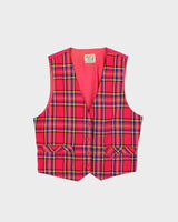 Vintage 1989 Bugs Bunny Plaid Waistcoat - S