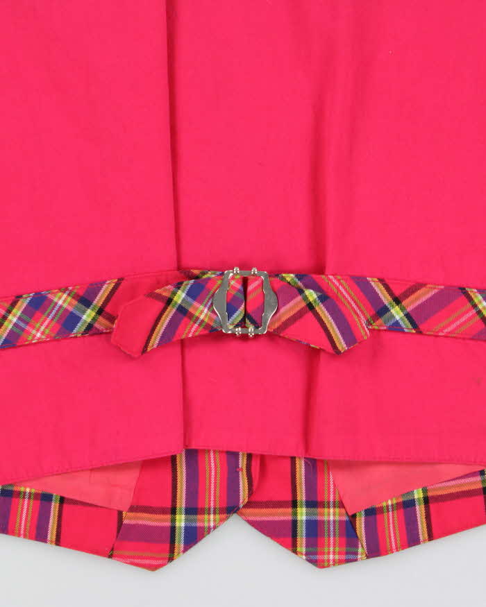 Vintage 1989 Bugs Bunny Plaid Waistcoat - S