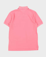 Vintage Y2K 00s Tommy Hilfiger Hot Pink Classic Short Sleeve Polo Shirt - M
