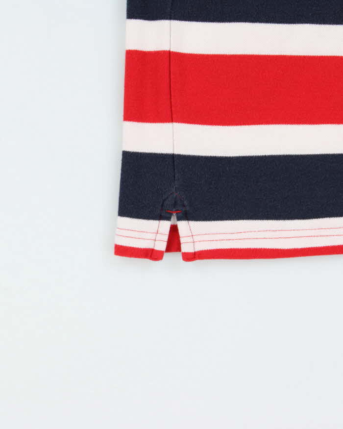 Vintage Tommy Hilfiger Striped Performance Pique Short Sleeve Polo Shirt - L