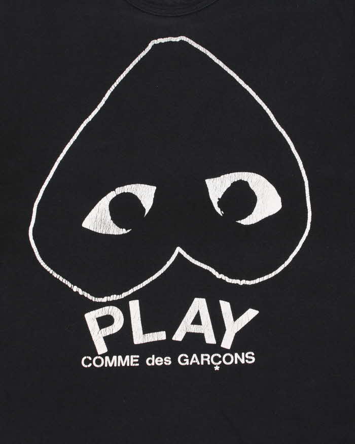 Vintage PLAY Comme Des Garcons Inverted Big Heart Crewneck T-Shirt - XL