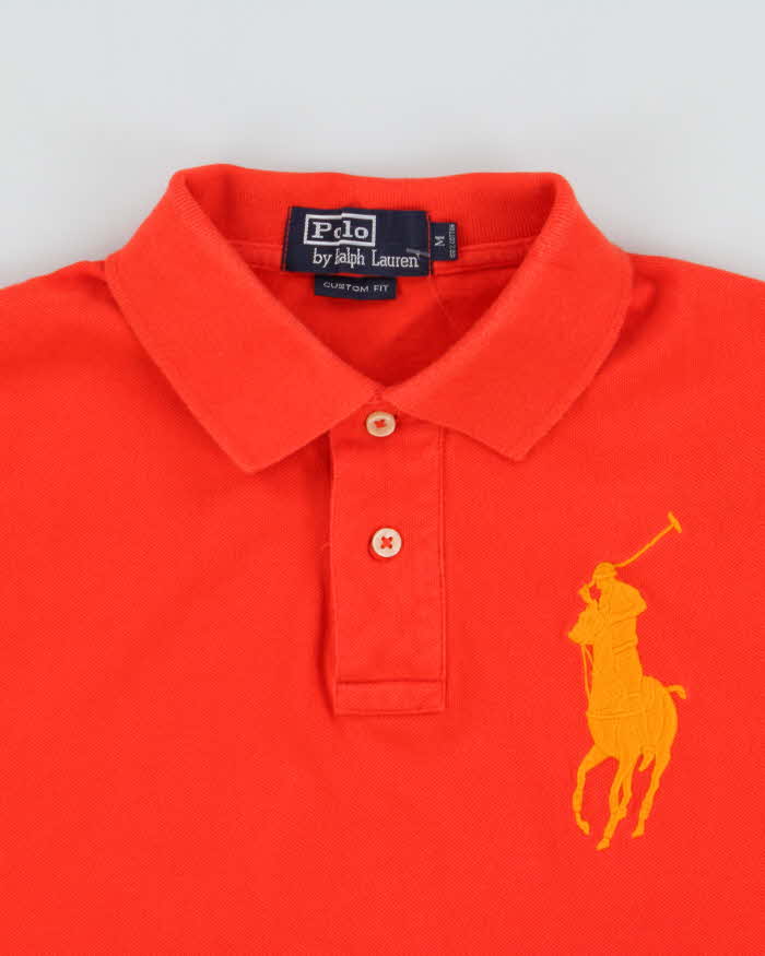 Vintage Y2K 00s Polo Ralph Lauren Big Pony Custom Fit Short Sleeve Polo Shirt - M