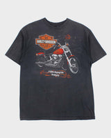 Vintage 1986 Harley Davidson 'Zooks Des Moines, LA' Hanes Beefy Made In USA Single Stitch Crewneck T-Shirt - XL