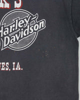 Vintage 1986 Harley Davidson 'Zooks Des Moines, LA' Hanes Beefy Made In USA Single Stitch Crewneck T-Shirt - XL