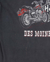 Vintage 1986 Harley Davidson 'Zooks Des Moines, LA' Hanes Beefy Made In USA Single Stitch Crewneck T-Shirt - XL