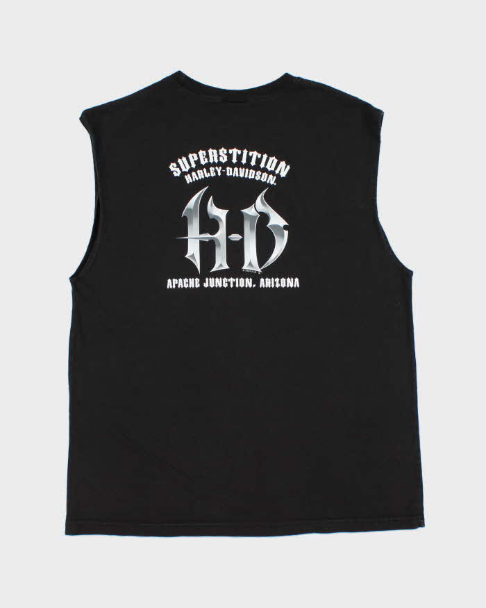 Vintage 2005 Y2K Harley Davidson 'Superstition Apache Arizona' Heavyweight Sleeveless T-Shirt - XL