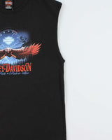 Vintage 2005 Y2K Harley Davidson 'Superstition Apache Arizona' Heavyweight Sleeveless T-Shirt - XL