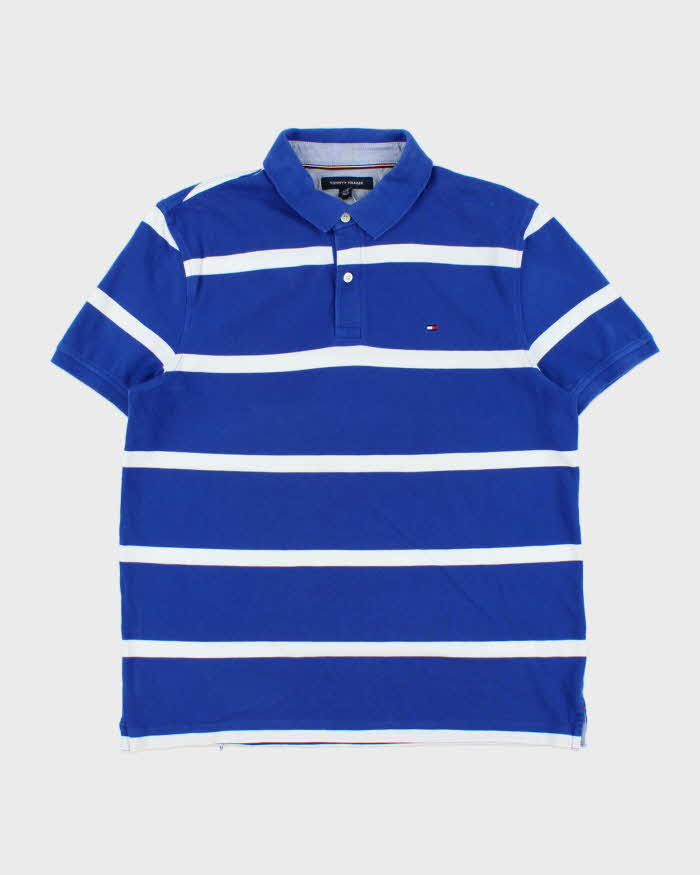 Vintage Tommy Hilfiger Striped Classic Short Sleeve Polo Shirt - L