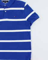 Vintage Tommy Hilfiger Striped Classic Short Sleeve Polo Shirt - L