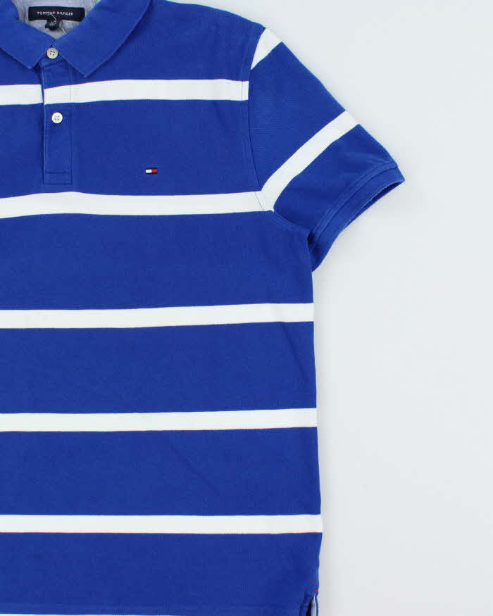 Vintage Tommy Hilfiger Striped Classic Short Sleeve Polo Shirt - L