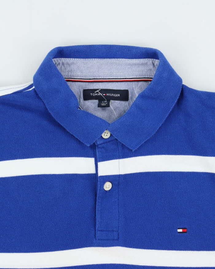 Vintage Tommy Hilfiger Striped Classic Short Sleeve Polo Shirt - L