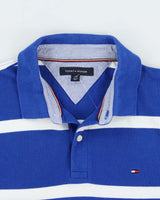 Vintage Tommy Hilfiger Striped Classic Short Sleeve Polo Shirt - L
