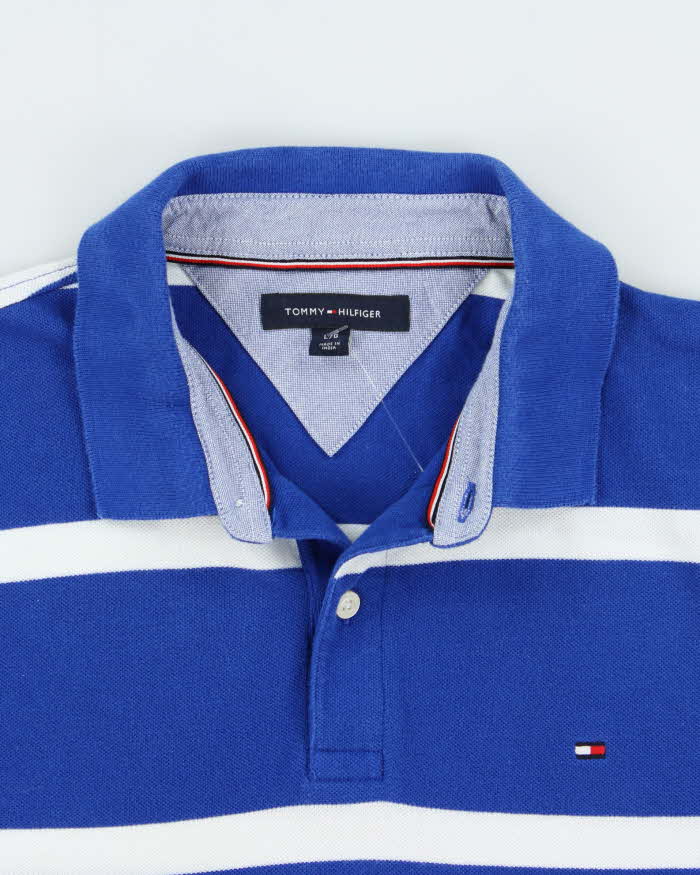 Vintage Tommy Hilfiger Striped Classic Short Sleeve Polo Shirt - L