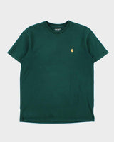 Vintage Carhartt Heavyweight Forest Green Chase Crewneck T-Shirt - M