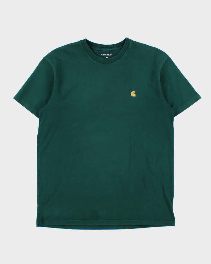 Vintage Carhartt Heavyweight Forest Green Chase Crewneck T-Shirt - M