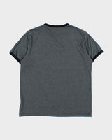 Vintage Y2K 00s DKNY Jeans Marl Grey Crewneck Ringer T-Shirt - M