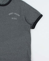 Vintage Y2K 00s DKNY Jeans Marl Grey Crewneck Ringer T-Shirt - M