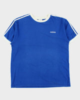 Vintage Y2K 00s Adidas Made In Canada Heavyweight Embroidered 3-Stripe Crewneck T-Shirt - XL