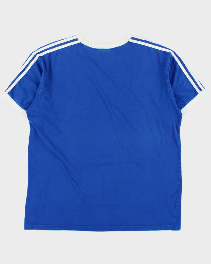Vintage Y2K 00s Adidas Made In Canada Heavyweight Embroidered 3-Stripe Crewneck T-Shirt - XL