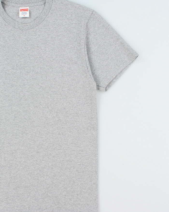 Vintage Supreme Made In USA Blank Heavyweight Crewneck T-shirt - M