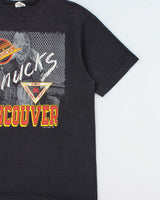 Vintage 1990 NHL Vancouver Canucks Single Stitch T-shirt - L