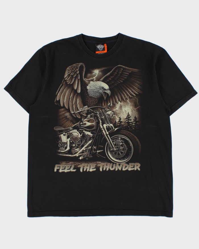 Vintage 1990s Rock Eagle Feel The Thunder Single Stitch T-shirt - XL